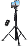 UBeesize Selfie Stick Tripod, 51" Extendable Tripod Stand with Bluetooth Remote for Cell Phones, Heavy Duty Aluminum, Lightweight